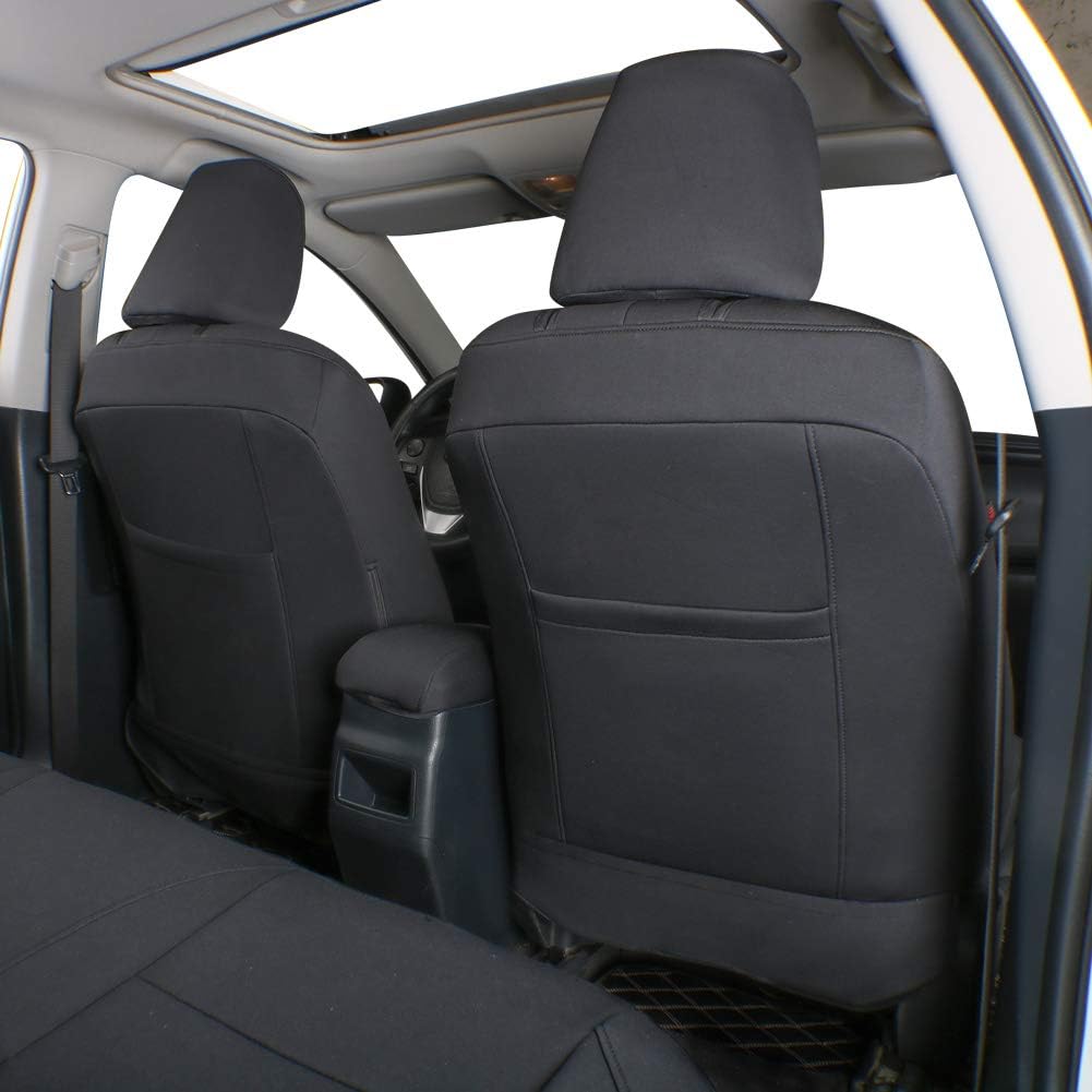 Custom Fit Palisade Neoprene Car Seat Covers for Select Hyundai Palisade XRT,SEL,Limited,SEL Premium 2020-2025 - Neoprene (Black)