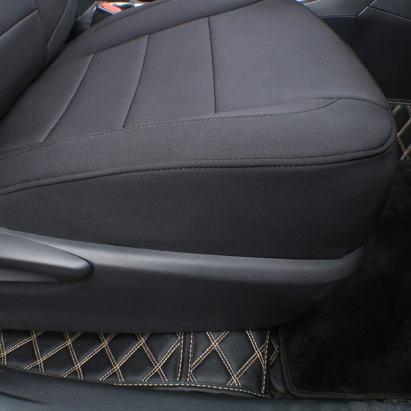 Custom Fit Palisade Neoprene Car Seat Covers for Select Hyundai Palisade XRT,SEL,Limited,SEL Premium 2020-2025 - Neoprene (Black)