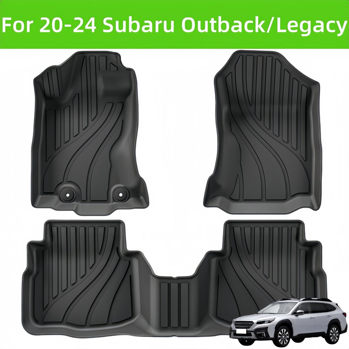 Subaru Outback/Legacy LHD 2020-2024 TPE Car Floor Mat/Rear Trunk Mat