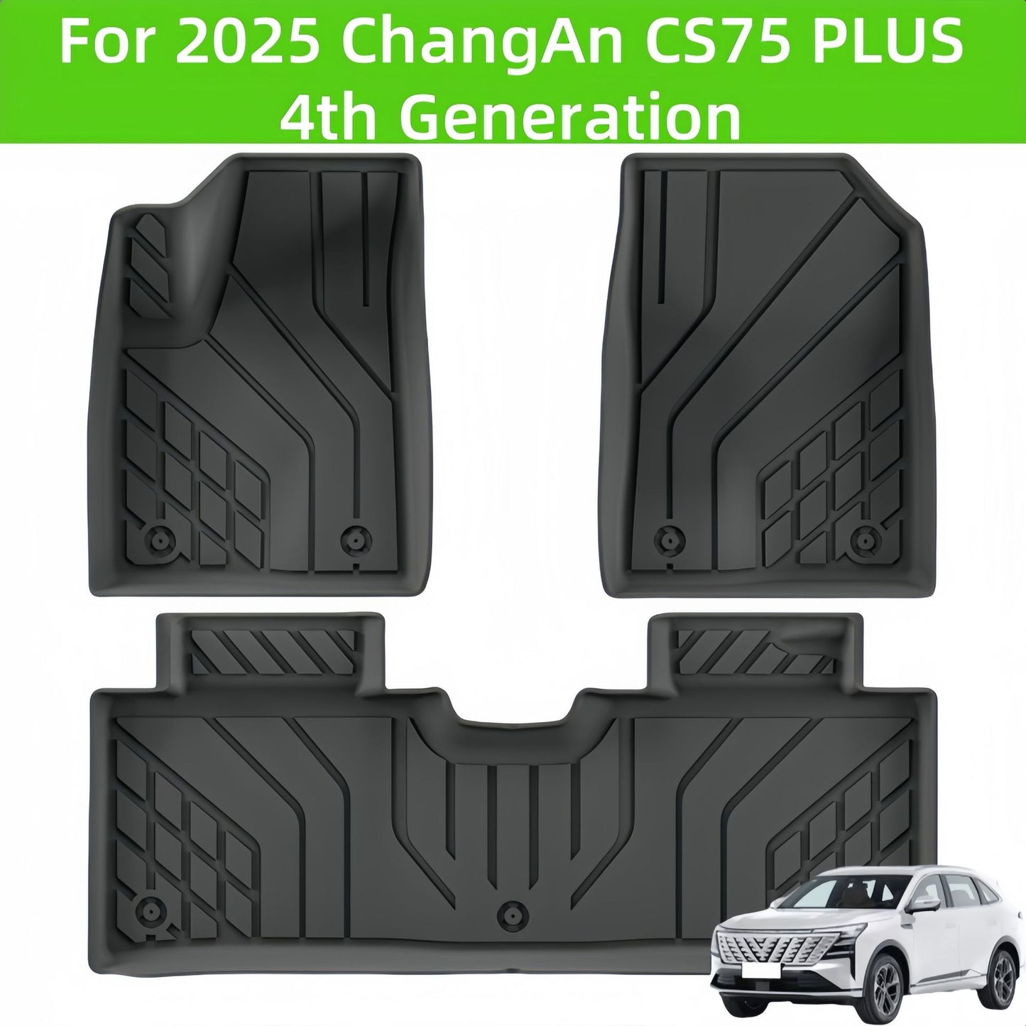 ChangAn CS75 PLUS 2025 TPE Car Floor Mat/Rear Trunk Mat