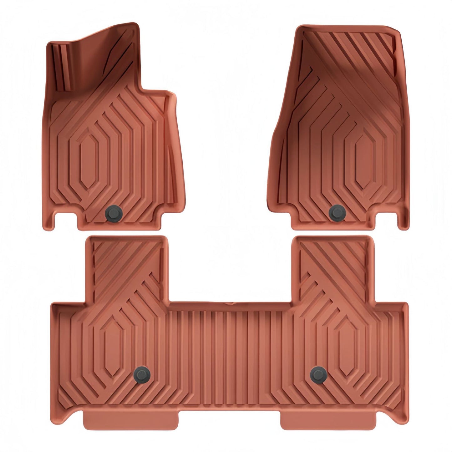For 2024-2025 AITO M9/SERES 9 Orange TPE Car Floor Mat/Trunk Mat