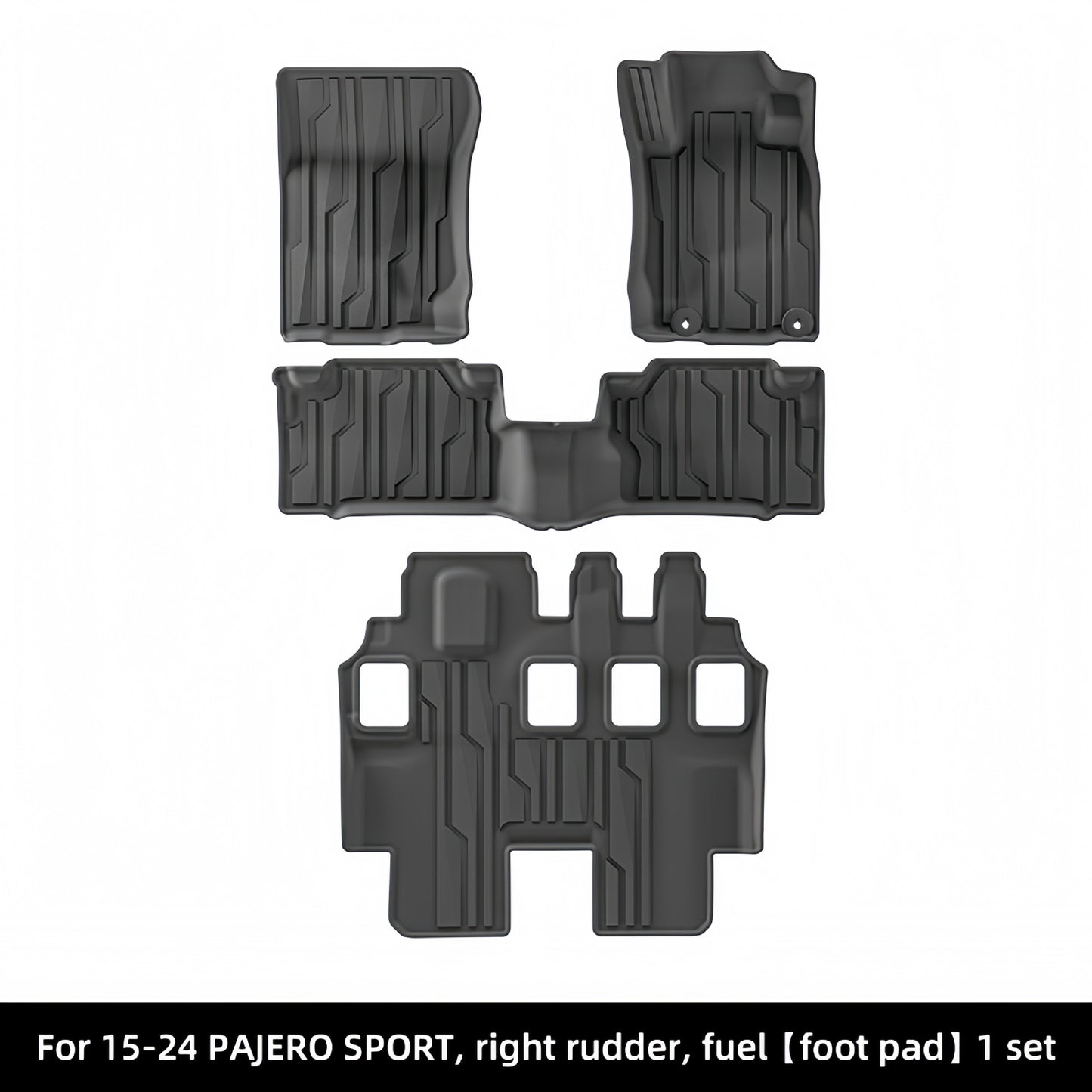 Mitsubishi PAJERO SPORT RHD 2015-2024 TPE Car Floor Mat/Rear Trunk Mat