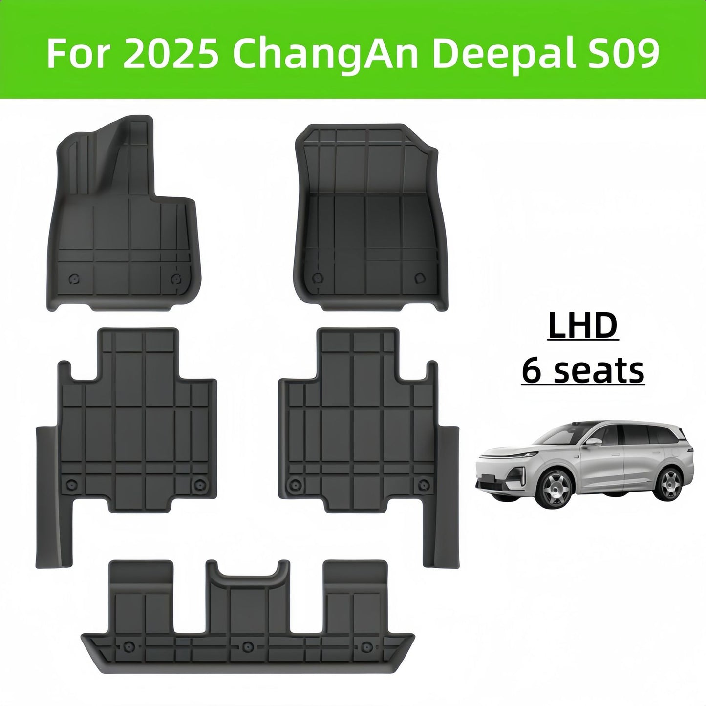 Changan Deepal S09 2025 TPE Car Floor Mat/Rear Trunk Mat