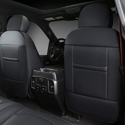 Zycovers Custom Fit F150 Seat Covers for Ford 2021-2024 F150SuperCab/2023-2024 SuperDuty CrewCab XL,XLT&2022-2024 F150 Lightning Pro,XLT,Lariat