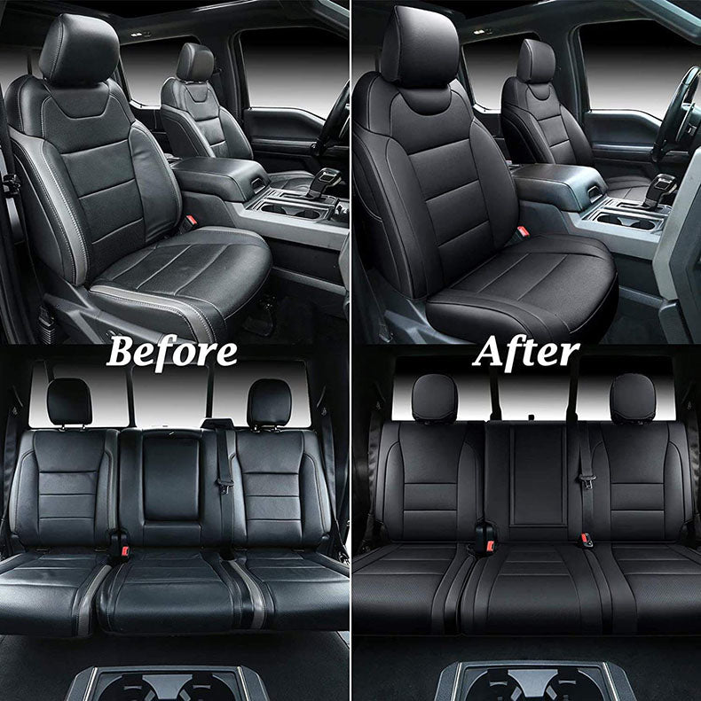Zycovers Custom Fit F150 Seat Covers for Ford 2021-2024 F150SuperCab/2023-2024 SuperDuty CrewCab XL,XLT&2022-2024 F150 Lightning Pro,XLT,Lariat