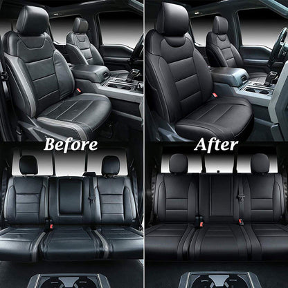 Zycovers Custom Fit F150 Seat Covers for Ford 2021-2024 F150SuperCab/2023-2024 SuperDuty CrewCab XL,XLT&2022-2024 F150 Lightning Pro,XLT,Lariat