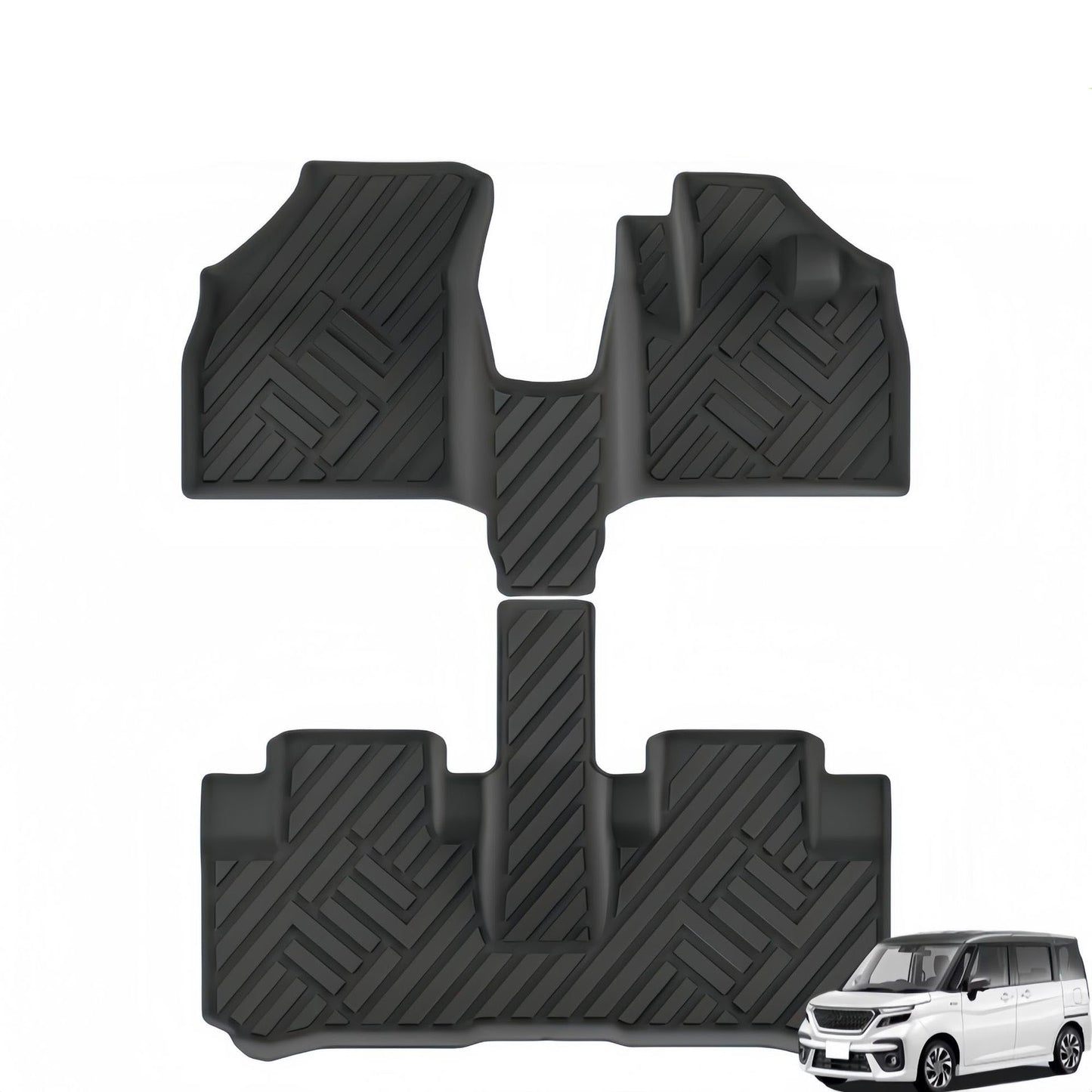 For 2015-2020 Suzuki Solio/Solio Bandit RHD HEV TPE Car Floor Mat