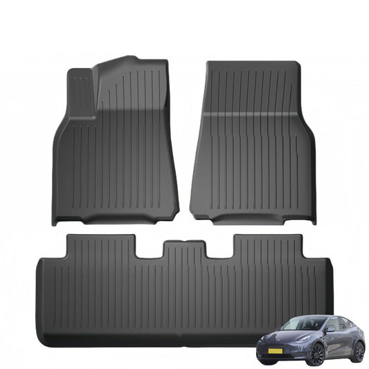 For 2019-2024 Tesla MODEL Y LHD/RHD TPE Car Floor Mat/Rear Trunk Mat