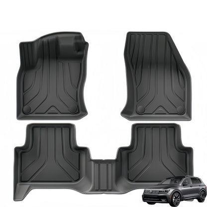 For 2021 Volkswage Tiguan Hybrid TPE Car Floor Mat/Trunk Mat