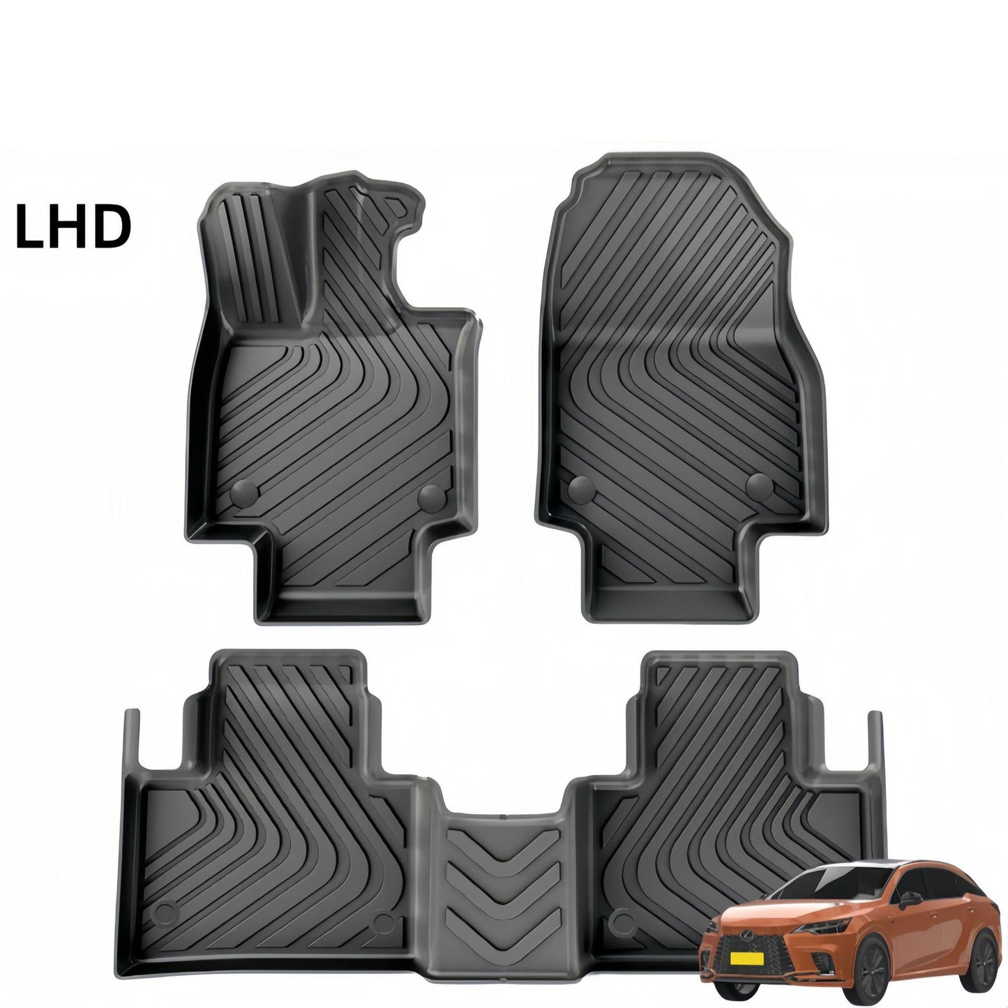For 2023 Lexus RX 350 450 500 TPE Car Floor Mat/Rear Trunk Mat