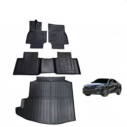 For 2023 Toyota Crown Car Mat LHD TPE Car Floor Mat/Rear Trunk Mat