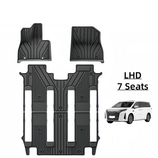 For 2025 BYD Xia/Summer LHD TPE Car Floor Mat/Rear Trunk Mat