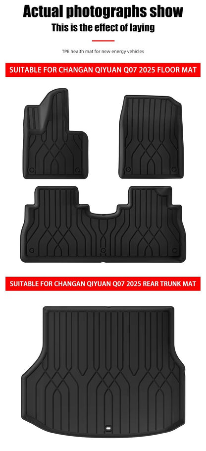 Changan Qiyuan Q07 2025 TPE Car Floor Mat/Rear Trunk Mat