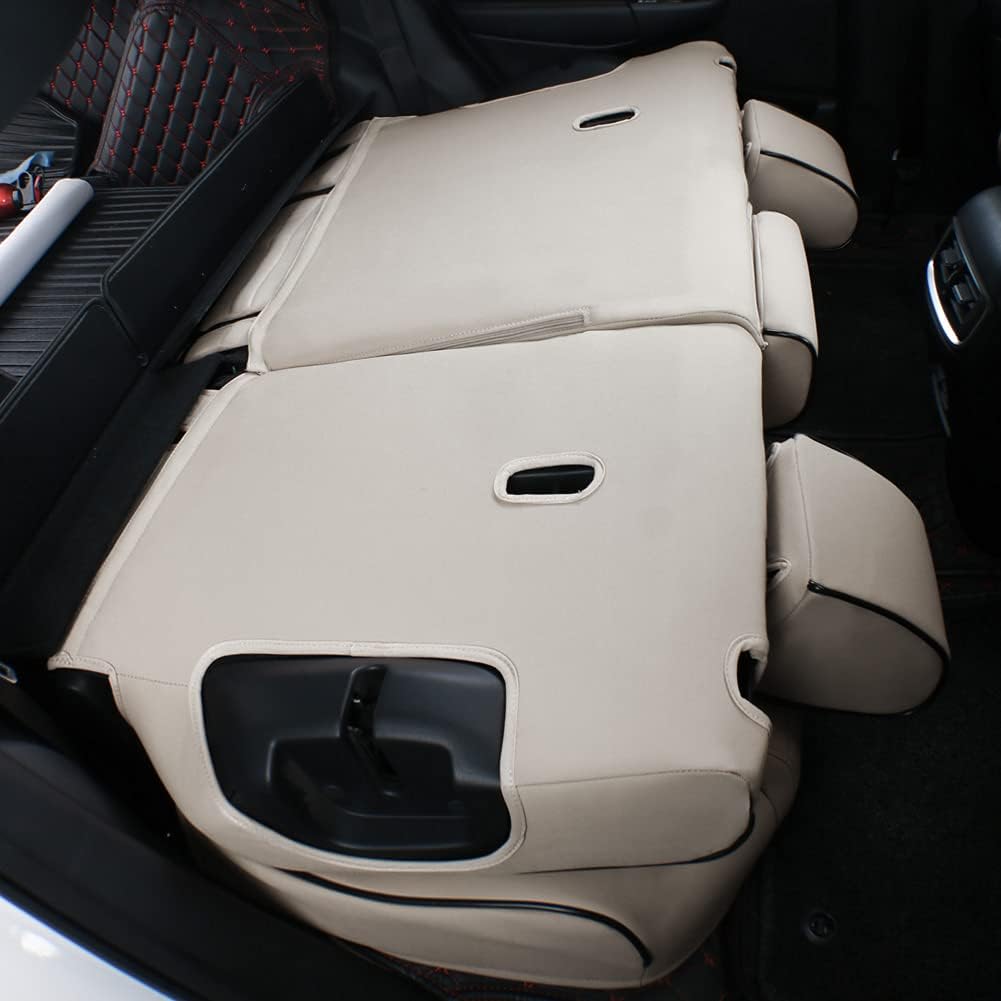 Custom Fit Full Set Car Seat Covers for Select Honda CRV 2017 -2022 - Leatherette (Beige)