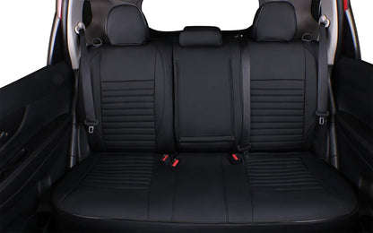 Custom Fit Rogue Car Seat Covers for Select Nissan Rogue Regular (Not for Sport) 2021 -2025- Leatherette (Black)