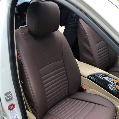 Custom Fit Full Set Car Seat Covers for Select Nissan Pathfinder Platinum 2013-2021 (Front Row W/Display Screen)