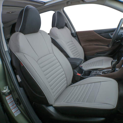 Custom Fit Tucson Car Seat Covers for Select Hyundai Tucson 2019- 2021 - Leatherette (Black)