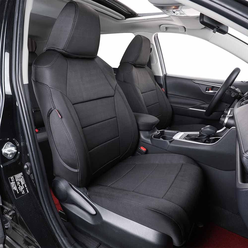 Custom Fit Tucson Car Seat Covers for Select Hyundai Tucson 2019- 2021 - Leatherette (Black)