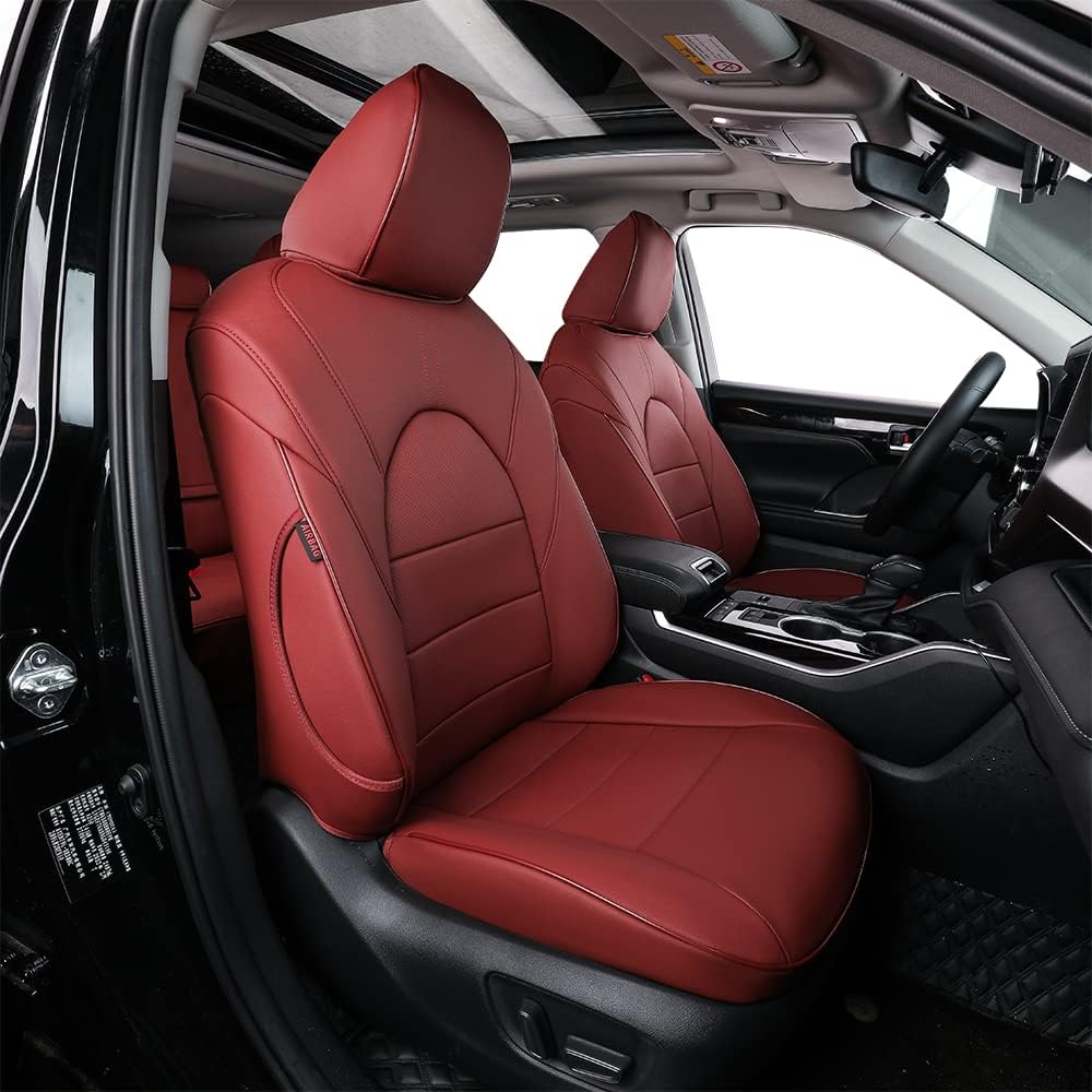 Custom Fit Car Seat Covers for Select GMC Yukon SLE,SLT,AT4 2015-2023 - Leatherette (Beige)
