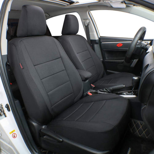 Custom Fit Palisade Neoprene Car Seat Covers for Select Hyundai Palisade XRT,SEL,Limited,SEL Premium 2020-2025 - Neoprene (Black)