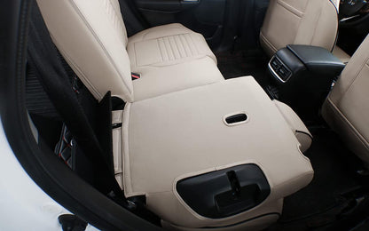 Custom Fit Full Set Car Seat Covers for Select Honda CRV 2017 -2022 - Leatherette (Beige)