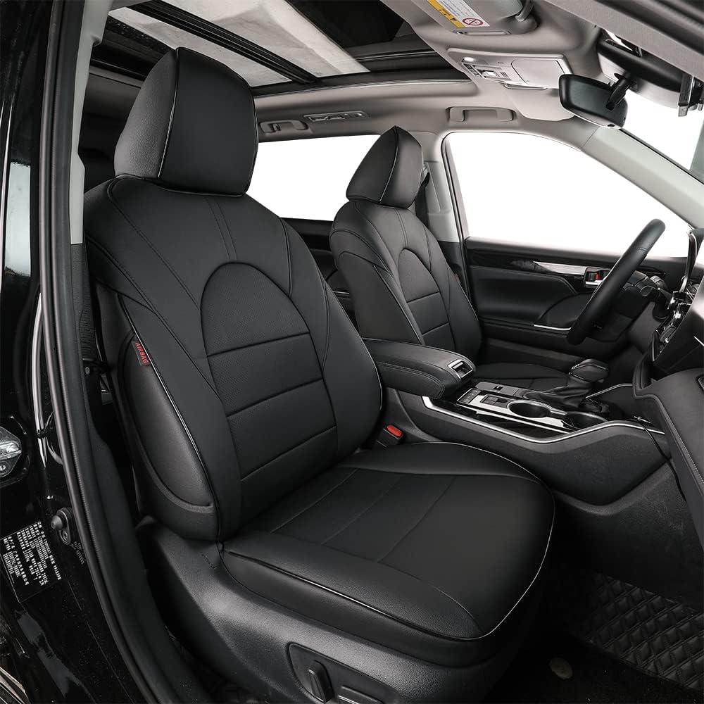 Custom Fit Car Seat Covers for Select GMC Yukon SLE,SLT,AT4 2015-2023 - Leatherette (Beige)