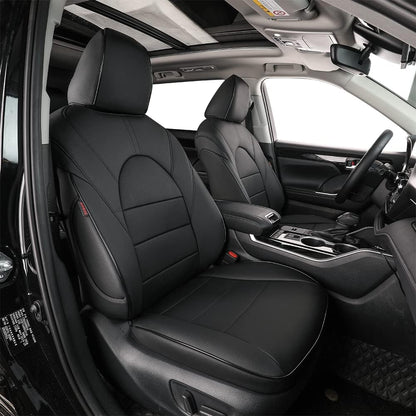Custom Fit Car Seat Covers for Select GMC Yukon SLE,SLT,AT4 2015-2023 - Leatherette (Beige)