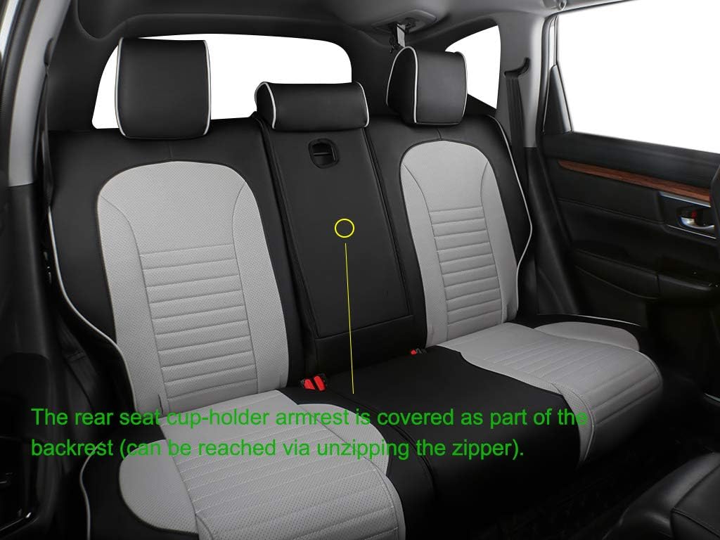 Car Seat Covers for Select Honda Accord EX-L,Touring,Sport,EX,Hybrid 2018-2022(Rear Row 40/60 Split Backrest)
