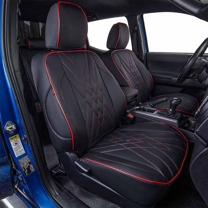 Custom Fit Rogue Car Seat Covers for Select Nissan Rogue Regular (Not for Sport) 2021 -2025- Leatherette (Black)