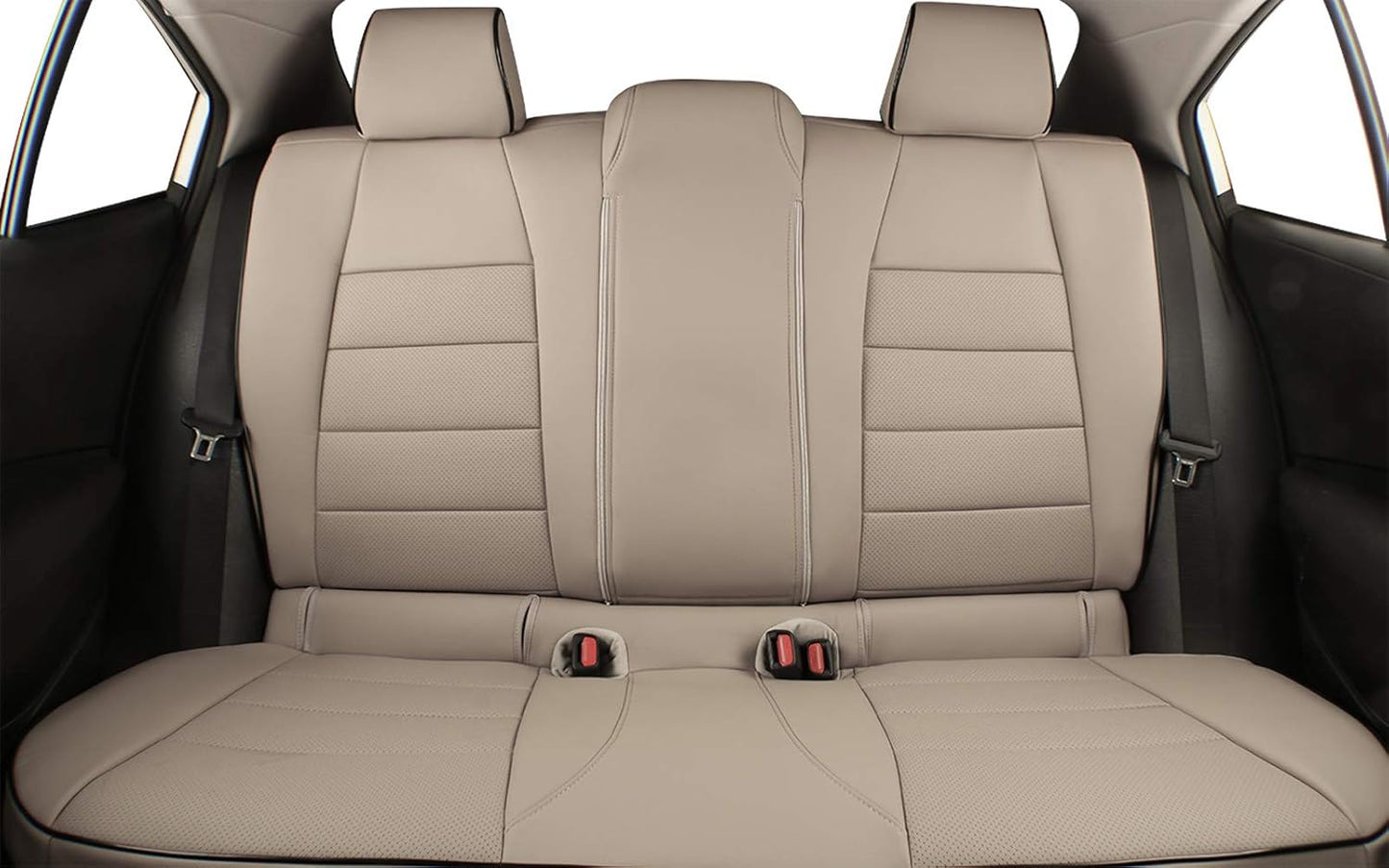 Custom Honda Fit Seat Covers for Select Honda Fit 2009-2014 - Leather (Beige)