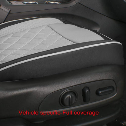 Custom Fit Full Set Car Seat Covers for Select Nissan Pathfinder Platinum 2013-2021 (Front Row W/Display Screen)
