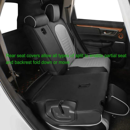 Car Seat Covers for Select Honda Accord EX-L,Touring,Sport,EX,Hybrid 2018-2022(Rear Row 40/60 Split Backrest)