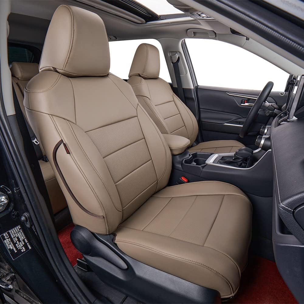Custom Fit Rogue Car Seat Covers for Select Nissan Rogue Regular (Not for Sport) 2021 -2025- Leatherette (Black)