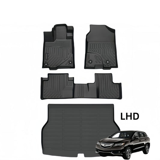 For 2016-2018 Honda Acura RDX 3DCarpet TPE Car Floor Mat/Rear Trunk Mat