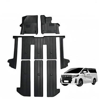 For Toyota  Alphard 40series RHD 3D TPE Car Floor Mat/Rear Trunk Mat