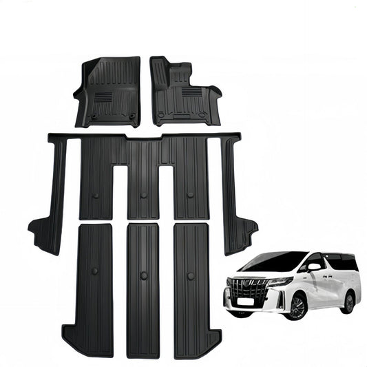 For Toyota  Alphard 40series RHD 3D TPE Car Floor Mat/Rear Trunk Mat
