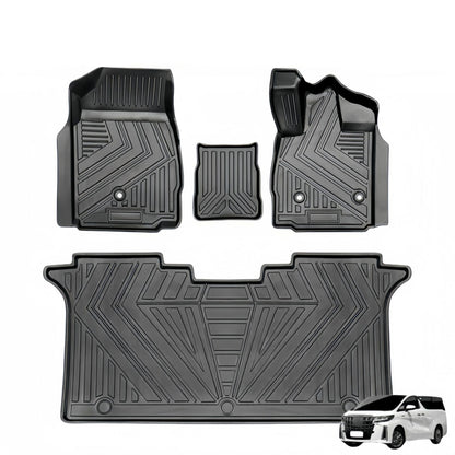 For Toyota  Alphard/Velfire 30series RHD 3D Carpet TPE Car Floor Mat