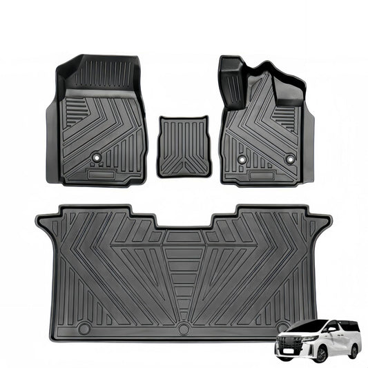 For Toyota  Alphard/Velfire 30series RHD 3D Carpet TPE Car Floor Mat