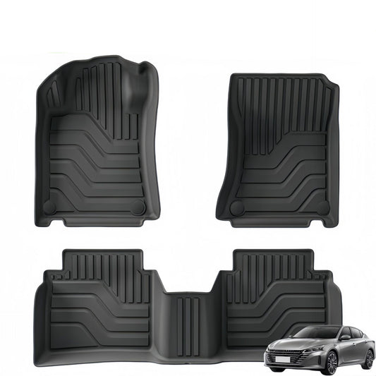 For 2019-2024 Nissan Altima 3D Carpet TPE Car Floor Mat/Rear Trunk Mat