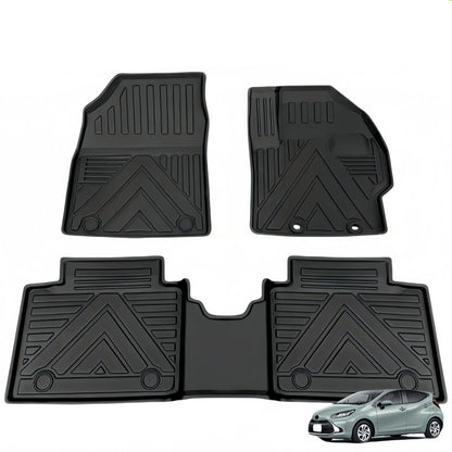For 2021-2024 Toyota Aqua RHD Waterproof Carpet TPE Car Floor Mat