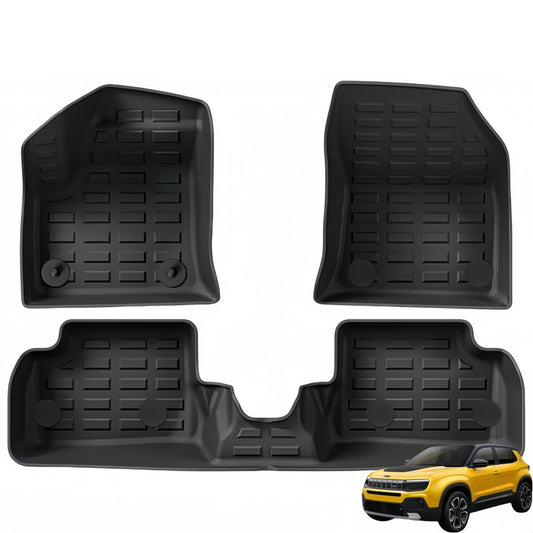 For 2023 Jeep Avenger 3D Carpet TPE Car Floor Mat/Rear Trunk Mat