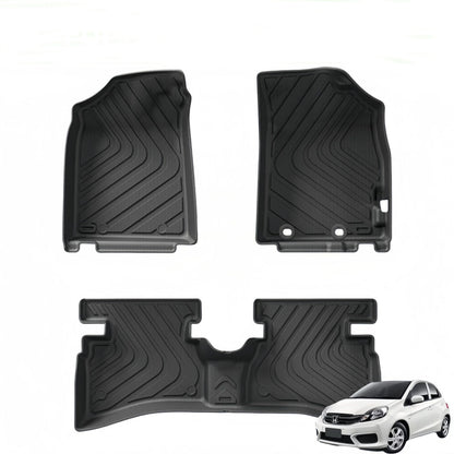For Honda BRIO RHD Non-slipCarpet TPE Car Floor Mat/Rear Trunk Mat