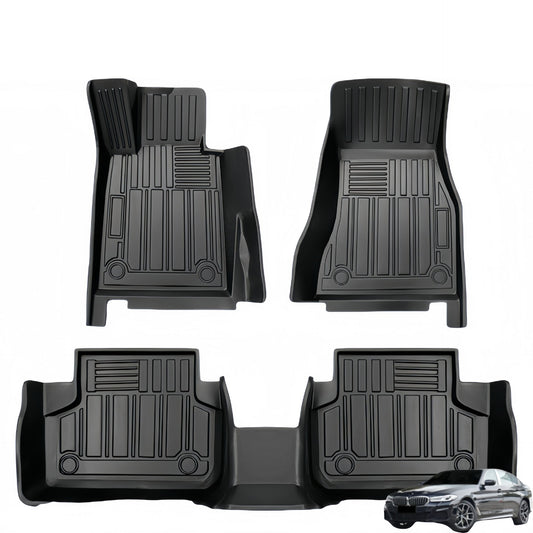 BMW 5 Series LHD 2017-2023 TPE Car Floor Mat/Rear Trunk Mat