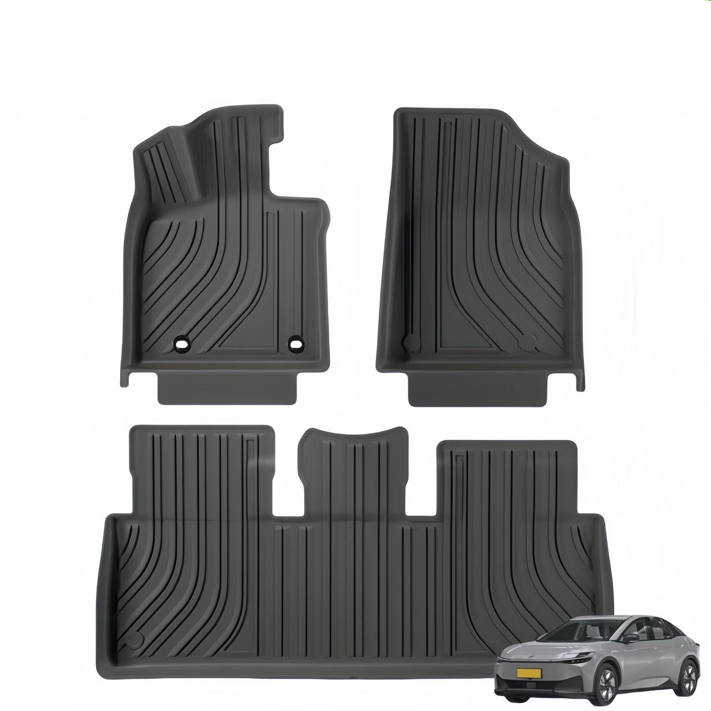 For 2023 Toyotia BZ3 LHD 3D TPE Car Floor Mat/Rear Trunk Mat