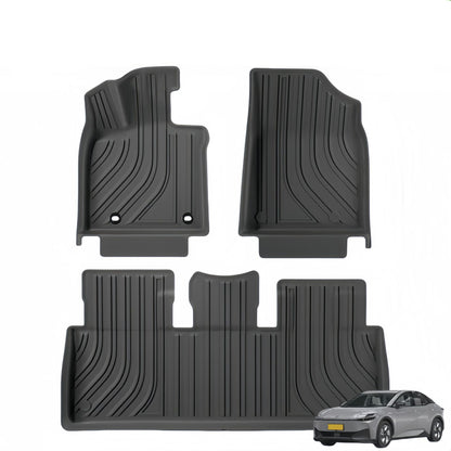 For 2023 Toyotia BZ3 LHD 3D TPE Car Floor Mat/Rear Trunk Mat