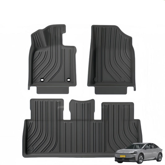 For 2023 Toyotia BZ3 LHD 3D TPE Car Floor Mat/Rear Trunk Mat