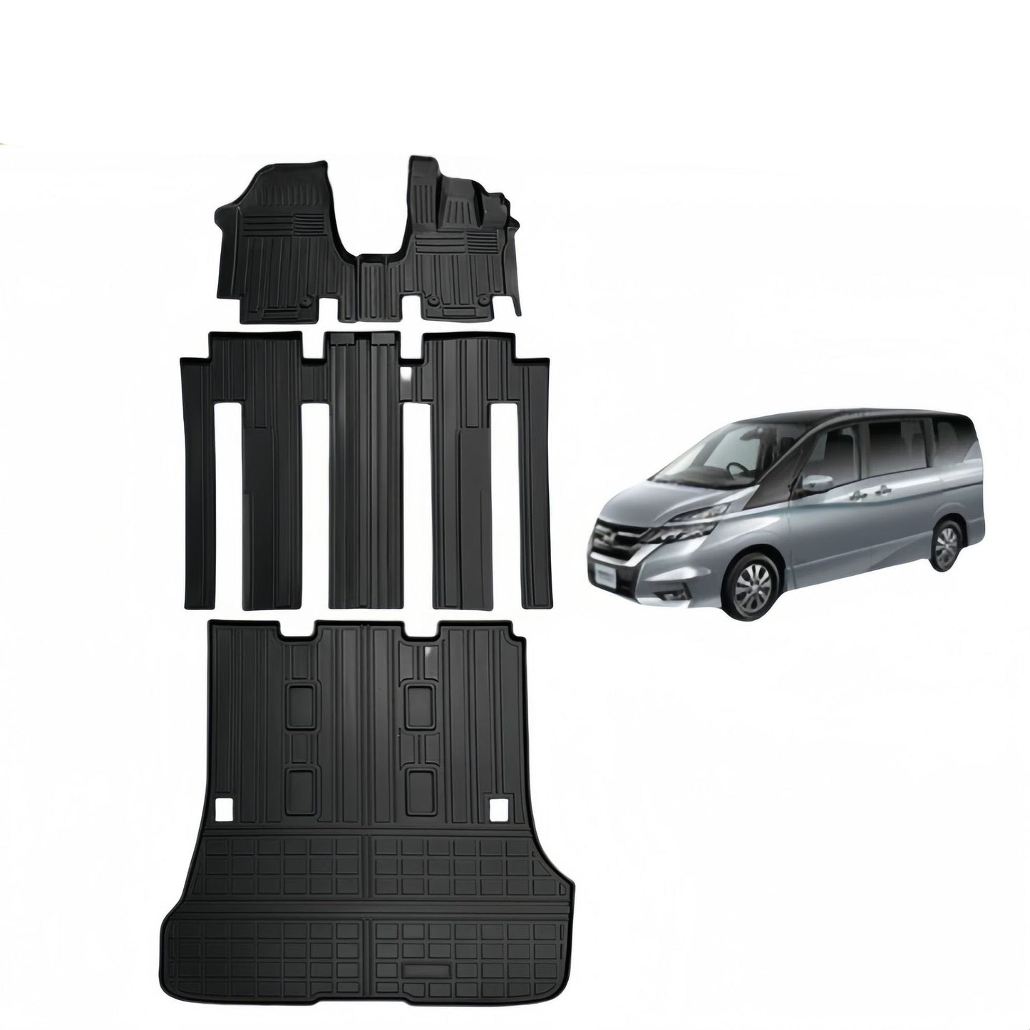 TPE car floor mats for 2016-2022 Nissan Serena C27 RHD Rubber Floor