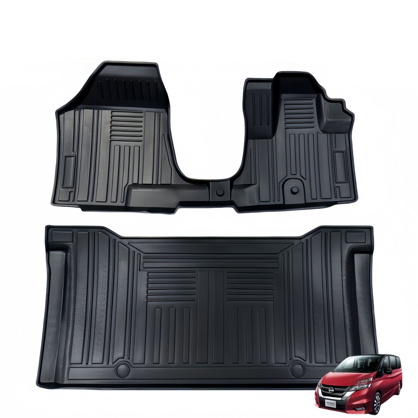For 2016-2022 Nissan Serena C27 E-POWE RHD Car Carpet TPE Car Floor Mat