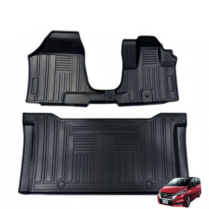 For 2016-2022 Nissan Serena C27 E-POWE RHD Car Carpet TPE Car Floor Mat