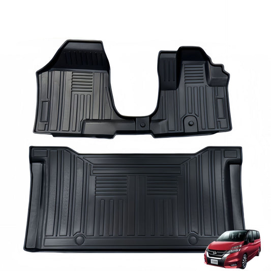 For 2016-2022 Nissan Serena C27 E-POWE RHD Car Carpet TPE Car Floor Mat